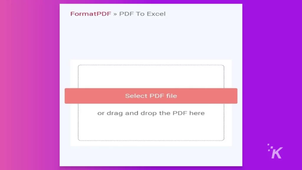 PDFを変換するための最初のステップ