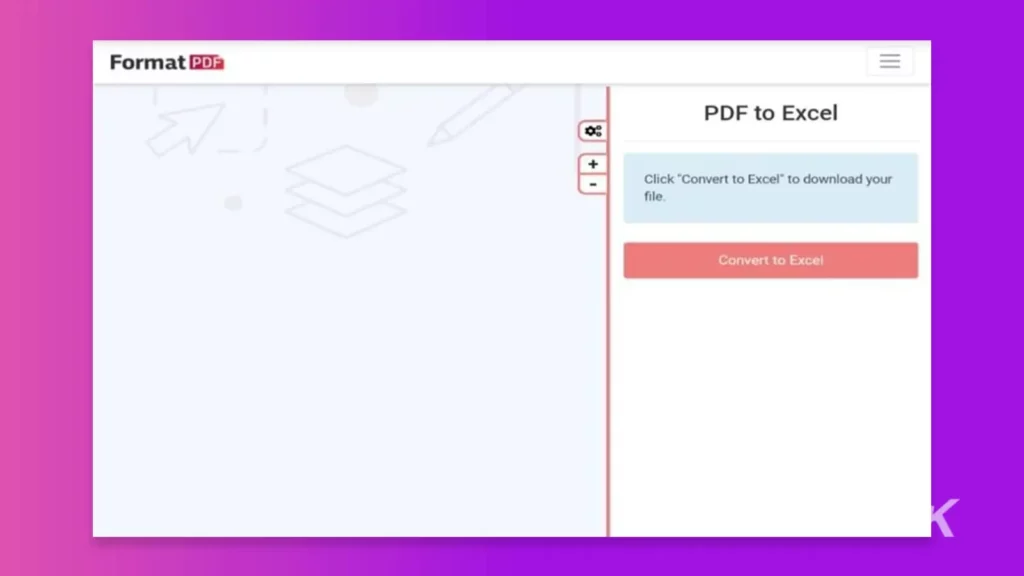 顯示轉換後的 pdf 的應用程序界面