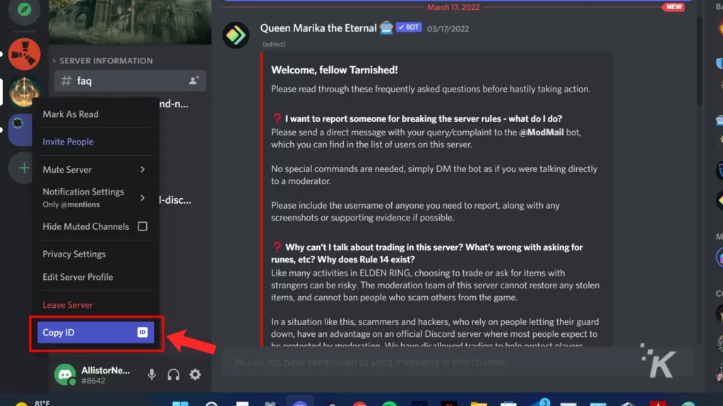 Discord kopiuj identyfikator serwera