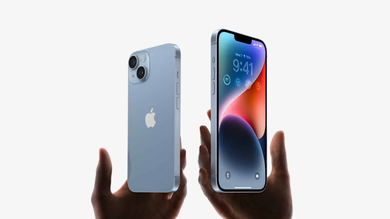 iphone 14 et 14 plus dans les mains