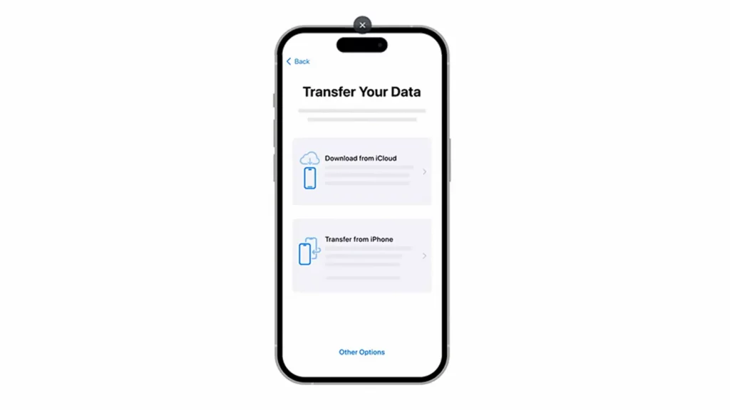 Transfert d'iPhone à iPhone depuis l'iPhone