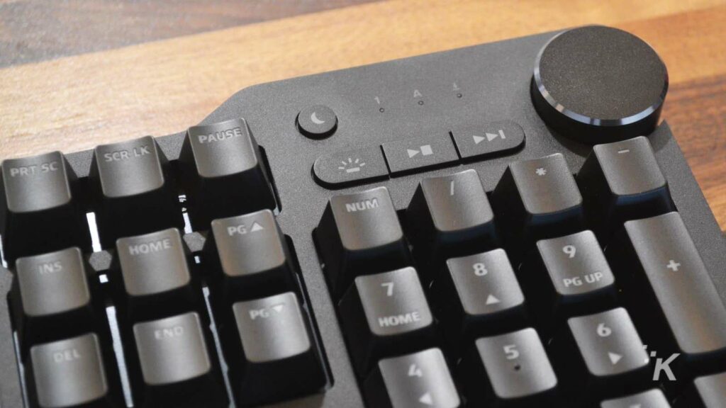 perilla de control del teclado das