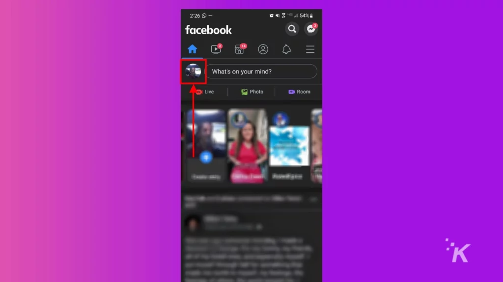 facebook profil resmi mobil