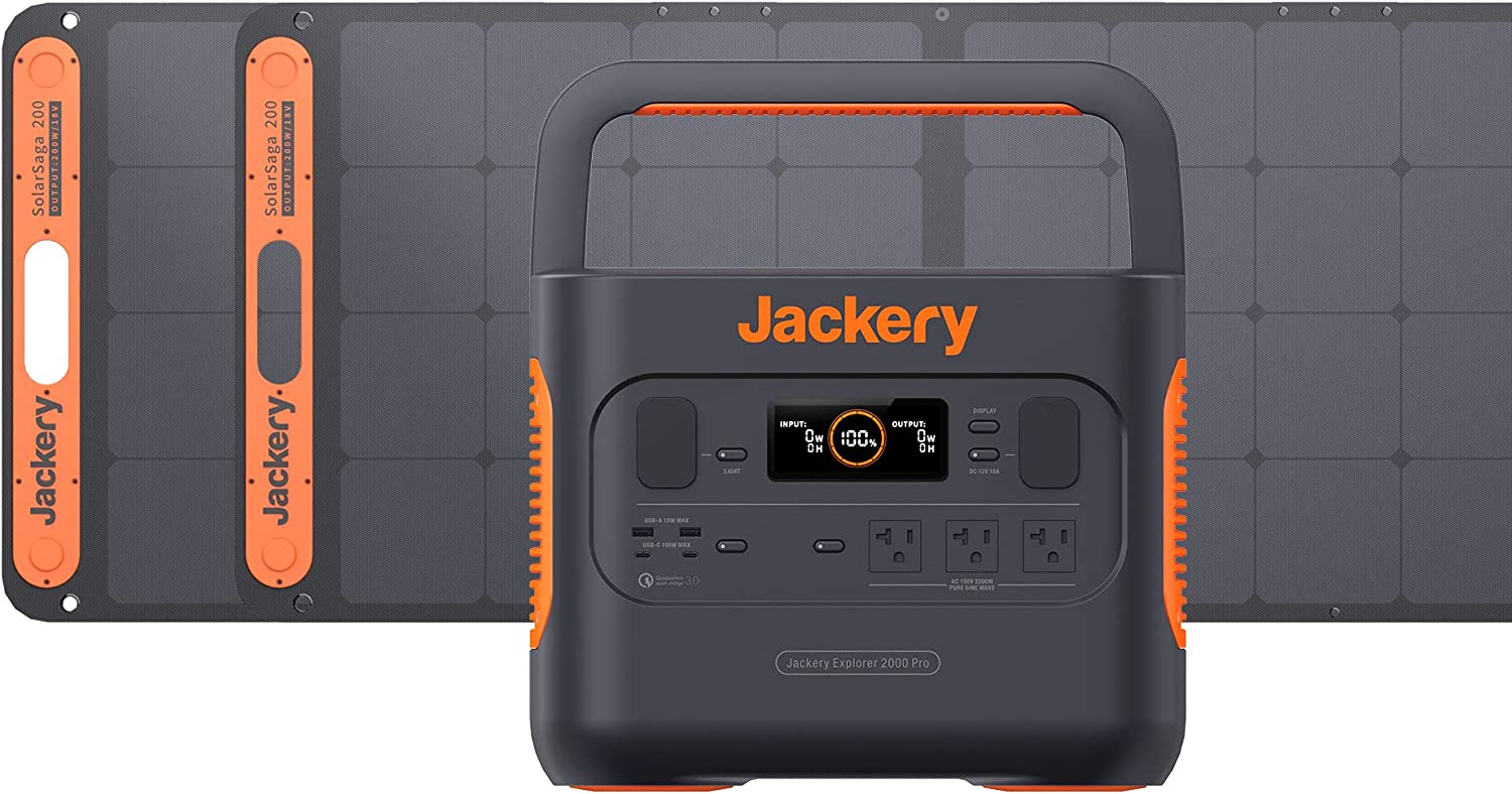 تم إطلاق منتج Jackery Solar Generator 2000 Pro Bundle