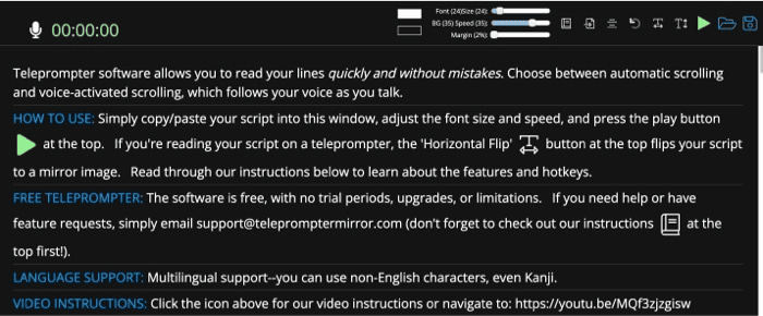 Teleprompter Software