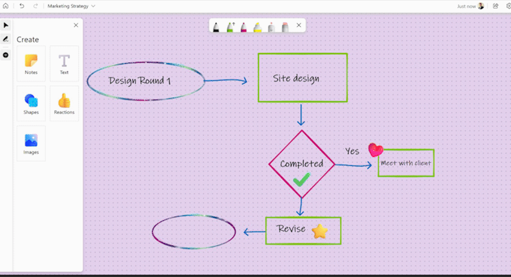 Whiteboard-Tool für Teams