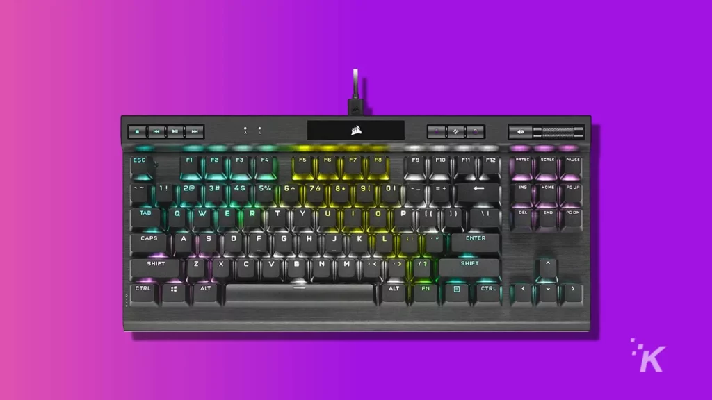 คอร์แซร์ k70 rgb tkl kt พื้นหลัง