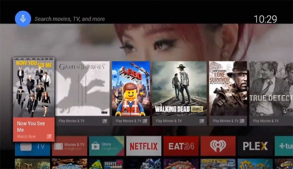 Pulpit nawigacyjny Android TV