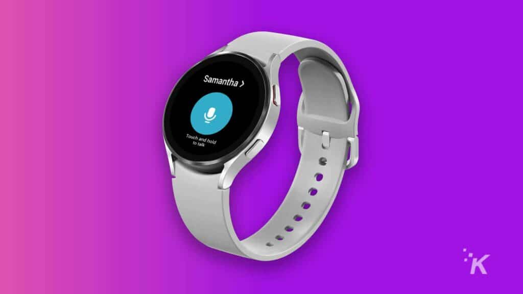 Samsung Galaxy Watch 4 com aplicativo walkie-talkie