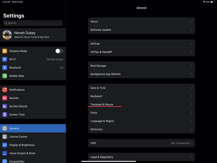 How to Set up Your Mouse on the iPad [iOS 13.4+] - Settings general