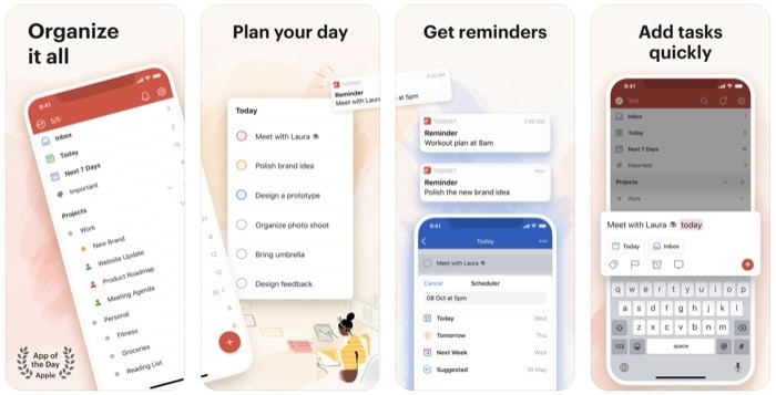 Best To-Do and Reminder Apps for Android and iOS in 2022 - Wunderlist Alternatives Todoist