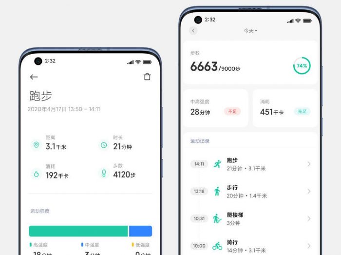 MIUI 12 announced: Features, Availability, and More - MIUI 12 Health Fitness Tracking