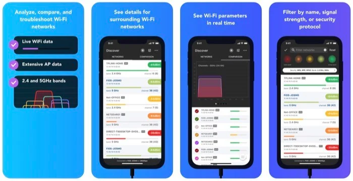 Best Wi-Fi Analyzer apps for Android and iOS - NetSpot WiFi analyzer