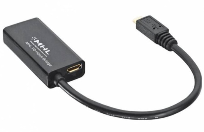 Micro-USB to HDMI adapter