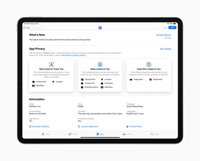 iPadOS 14 Privacy