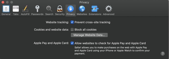 Prevent cross-site tracking