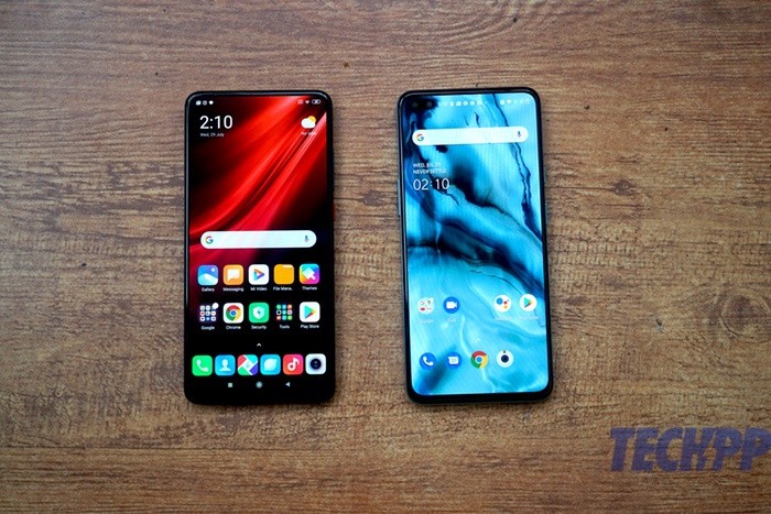 OnePlus Nord vs Redmi K20 Pro software