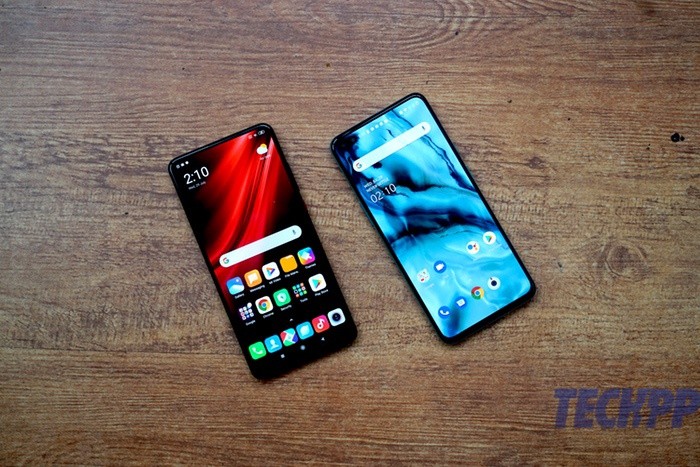 OnePlus Nord vs Redmi K20 Pro display