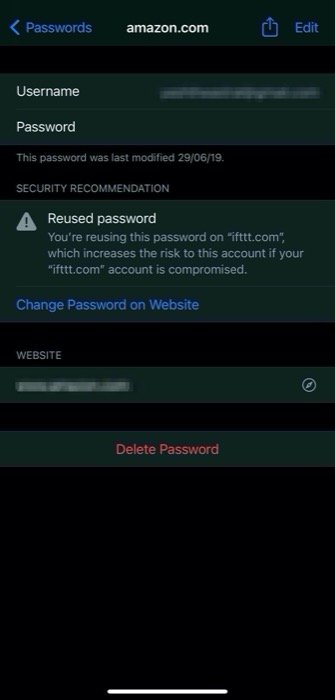 Bad password warning and compromised password alert