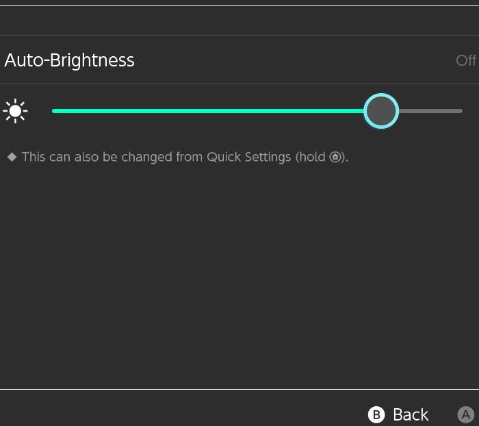 Brightness Settings