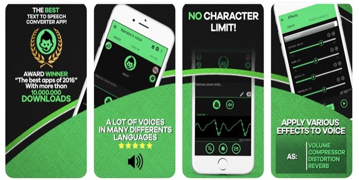 Narrator's Voice (Text-to-Speech)