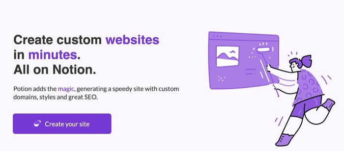 Potion — custom domains for Notion websites