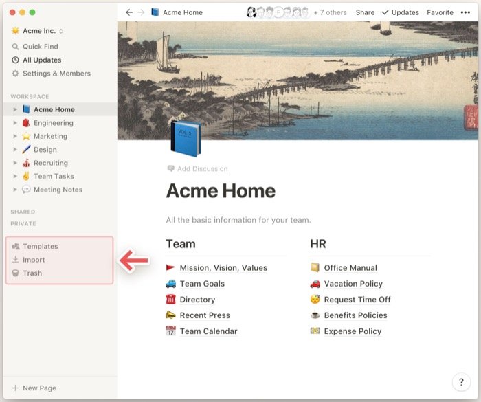 A Beginner’s Guide to Getting Started with Notion - Notion templates import trash