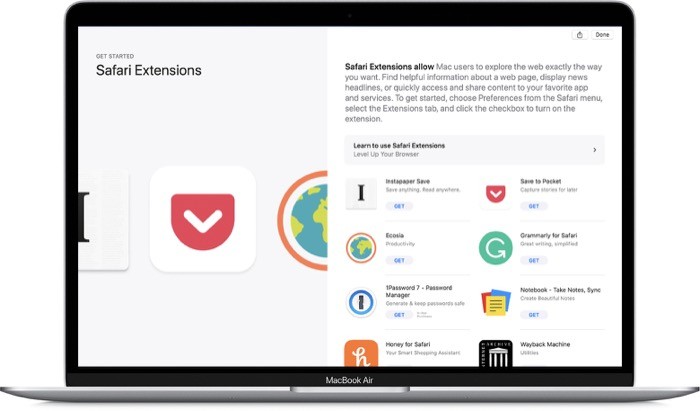 Safari Extensions on Mac 