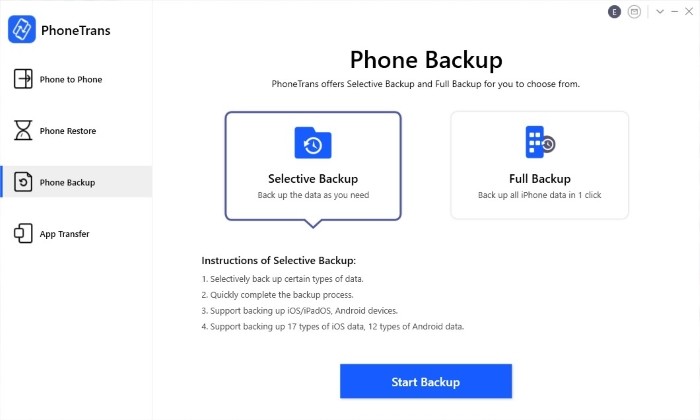 PhoneTrans (Phone Backup)