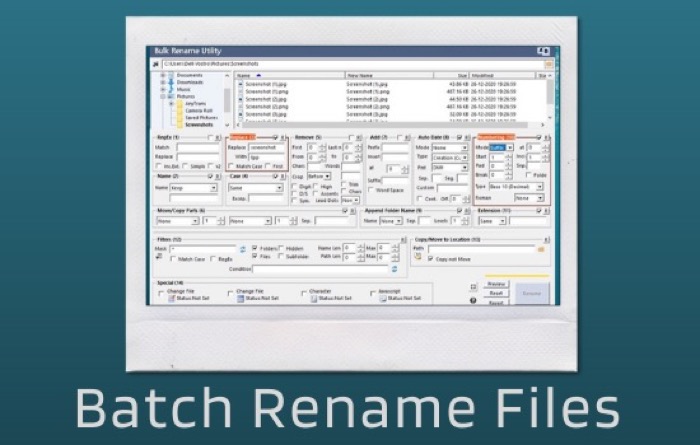 Batch Rename Files (on Windows)