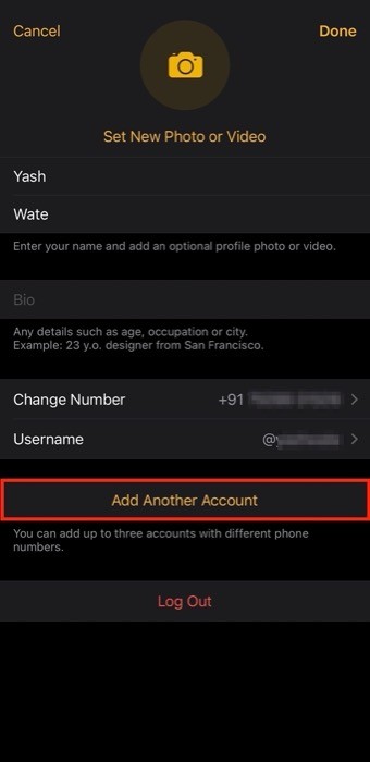 Use multiple accounts