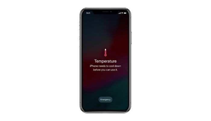 iPhone high termperature warning