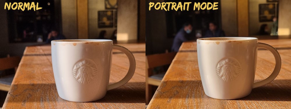 How to get great Bokeh without Portrait Mode on Smartphones - normal vs portrait 3