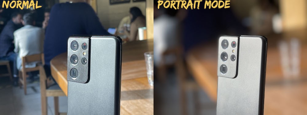 How to get great Bokeh without Portrait Mode on Smartphones - normal vs portrait 2