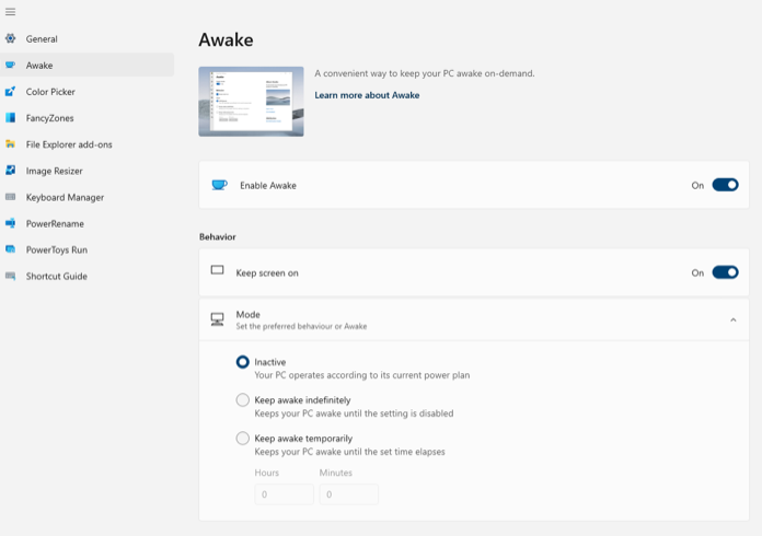 PowerToys Awake