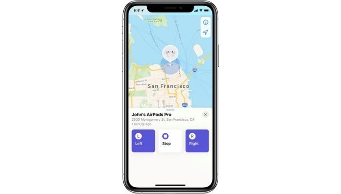 Locate missing AirPods