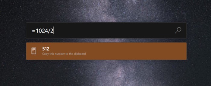 PowerToys Run perform calculations