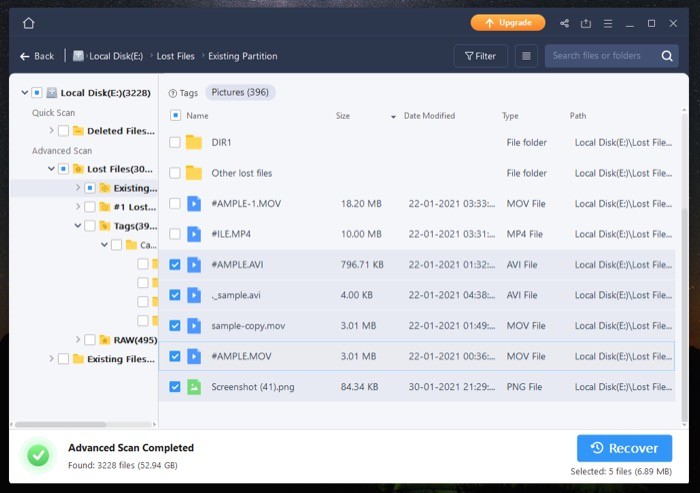 Using EaseUS Data Recovery Wizard