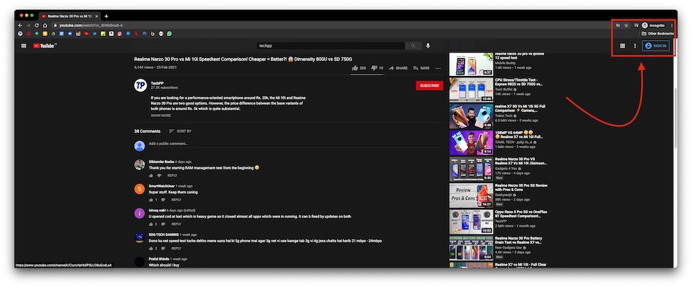 YouTube Comments not Loading? Top 10 Ways to Fix! - Open in incognito mode