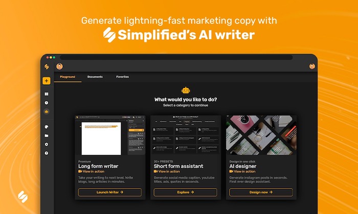 simplified ai writer