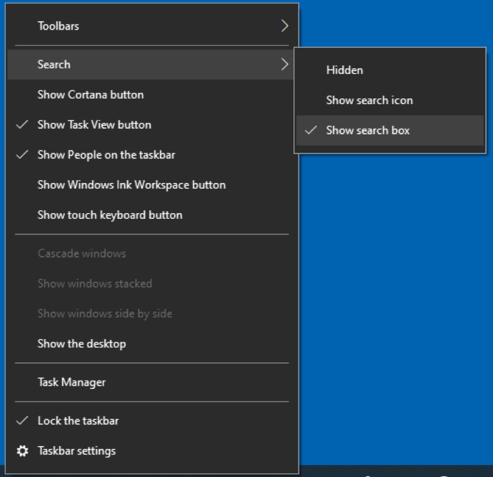 Declutter Windows 10 taskbar