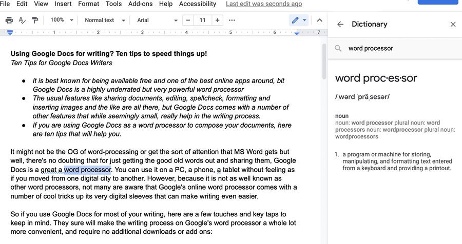 Using Google Docs for Writing? Ten Tips to Speed Things Up! - UseThatDictionary