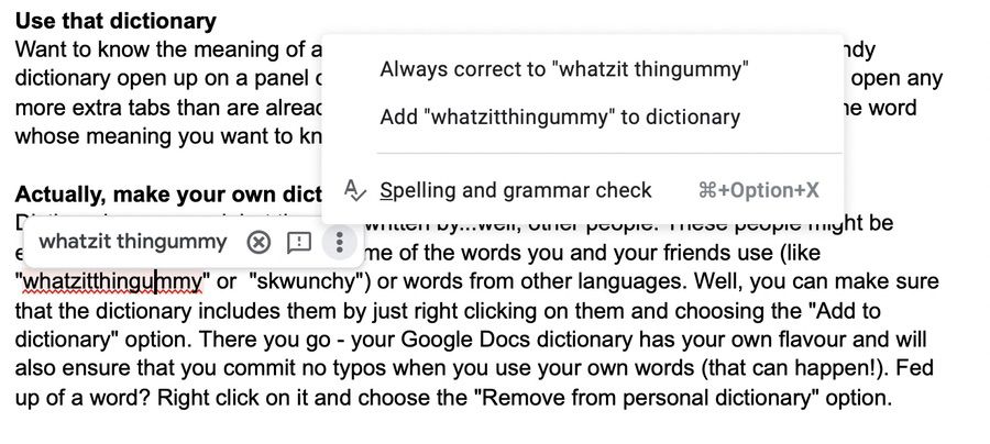 Using Google Docs for Writing? Ten Tips to Speed Things Up! - MakeYourOwnDictionary