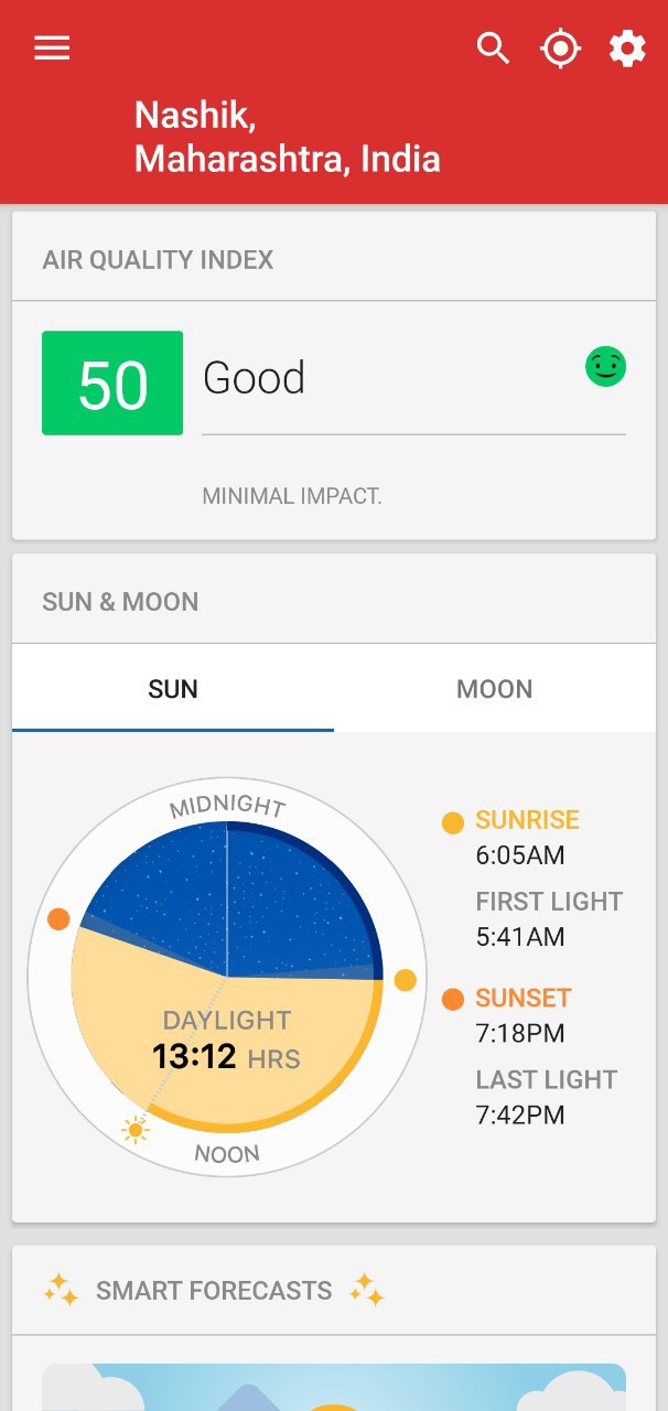 weather underground app