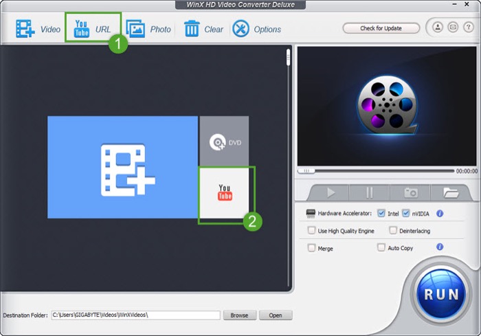 download videos using WinX video converter