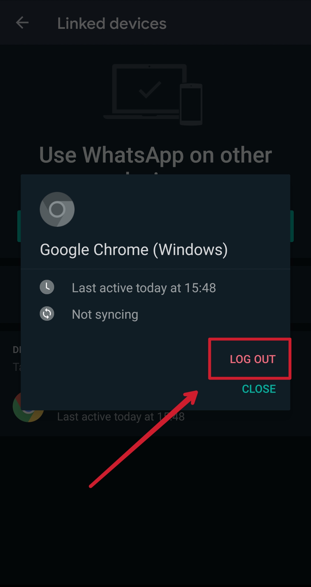 remove linked devices in whatsapp multi-device