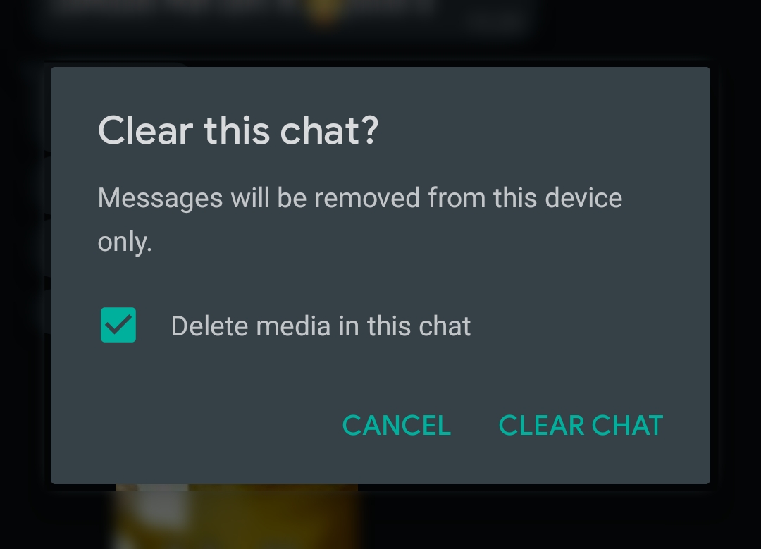 delete messages separately in whatsapp multi-device feature