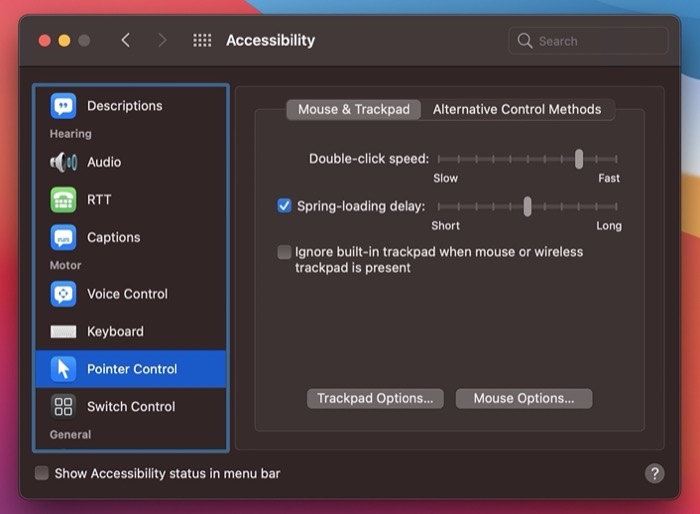 enabling Finder spring loading