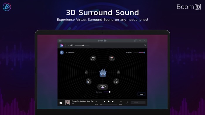 Boom 3D surround sound