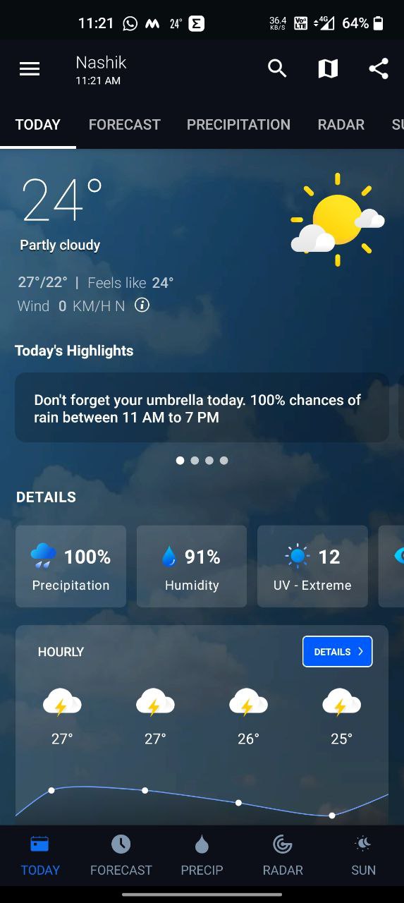 1weather app